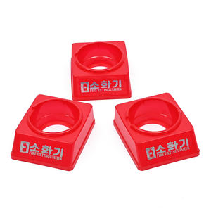 ฐานวางถังดับเพลิงพลาสติกสีแดงเดี่ยว รองรับน้ำหนัก 2-4 กิโลกรัม อุปกรณ์เสริมสำหรับดับเพลิง - Product Image 5