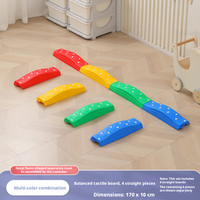 Viga de Equilibrio Ajustable de Plástico Colorida para Gimnasia, Entrenamiento en Interiores y Exteriores para Niños