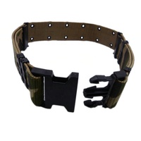 Ceinture tactique en nylon et polyester à libération rapide de 5,7 cm, robuste, personnalisée avec impression camouflage