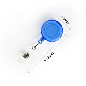 Porte-badge rétractable en plastique de forme ronde translucide multicolore <span class=keywords><strong>YoYo</strong></span> ID Clip multicolore - Product Image 3