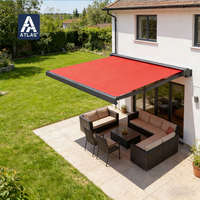Auvent rétractable motorisé avec télécommande - Auvent pliable imperméable pour jardin extérieur, balcon et usage commercial
