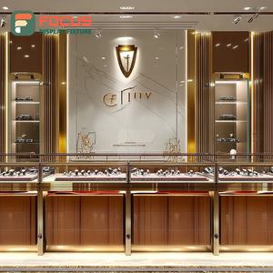 Custom Custom Jewelry Display System Manufacturer Wood Frame Commercial Store Showcase Cabinet - Product Image 4