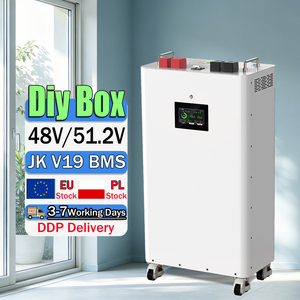PL กล่องแบตเตอรี่แบบตั้งแนวตั้งแบบทำมือหมุน DDP 48V 16S V19 BMS พร้อมล้อสำหรับเก็บพลังงานแสงอาทิตย์ในบ้าน - Product Image 1