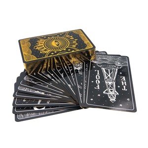 Hot bán tùy chỉnh in thần bí bói toán ban đầu tự khám phá giấy Tarot Oracle thẻ với Vàng và Bạc dập - Product Image 5