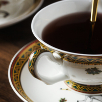 Tasse à café de luxe à motif cheval, ensemble cadeau de tasses à thé en porcelaine fine, fournitures de bureau et de restaurant, décoration intérieure, vente en gros