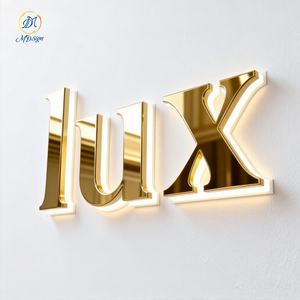 Изготовленные на заказ объемные буквы для вывесок, световые вывески для зданий и бизнеса, настенные логотипы, наружные вывески для предприятий - Product Image 1