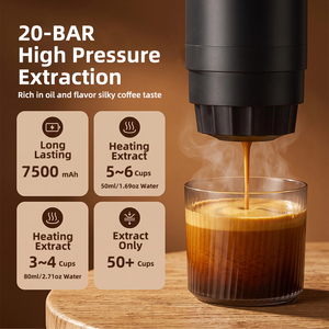 Machine à café portable avec écran LED, 20 bars, machine à café à capsules portable, dernière génération, fabrication OEM, machine à expresso intelligente pour l'extérieur - Product Image 6