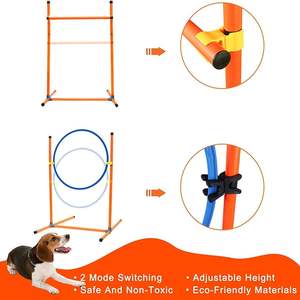 Équipement d'entraînement d'agilité personnalisé pour chiens, tunnels, poteaux, obstacles, exercices, parcours d'obstacles pour animaux de compagnie, sauts d'agilité, ensemble d'entraînement pour animaux de compagnie - Product Image 5