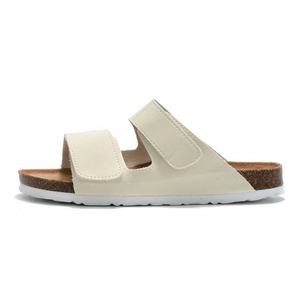 <b>Men's</b> Summer Fashionable Cork Comfort Outdoor Slides Double <b>Strap</b> PU Leather Casual Beach Slipper <b>for</b> <b>Man</b> Sandals - Product Image 5
