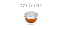 Moules à pâtisserie en aluminium coloré réutilisables personnalisés, dorés et rouges, mini moules à gâteaux de 180 ml (6 oz), résistants à la chaleur, recyclables, petits moules