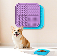 Hete Aanbieding BPA-Vrije Siliconen/Hout/Plastic Waterdichte Likmat Antislip Honden Likmat Zuignap voor Honden voor Voederbakken