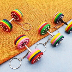 Wsnbwye Llaveros Quà Tặng Anime thăng hoa Fan DIY thể dục phòng tập thể dục phòng tập thể dục thiết bị tập thể dục quả tạ mảnh móc chìa khóa - Product Image 2