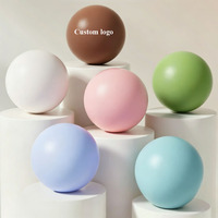 Individuelles Logo Verdickter Runder Yoga-Pilates-Ball 150g Balance Fitness Gymnastik Schwangere Frauen Kinder PVC-Material Weizenstroh-Ball