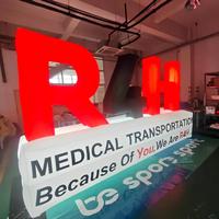 Mur publicitaire gonflable géant personnalisé avec logo LED pour la promotion d'expositions