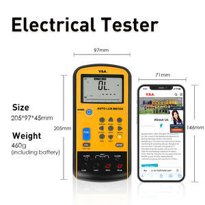 상하이 V&A VA520B-2 디지털 <span class=keywords><strong>LCR</strong></span> 미터 0.3% 정확도 0.01% 해상도 100kHz 주파수 미니 USB 인터페이스 200-200M 범위 - Product Image 3