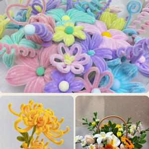 Ours de nettoyage de tuyaux en <span class=keywords><strong>fil</strong></span> métallique flou bricolage fait à la main en gros nouveau style de tiges de chenille pour animaux de bricolage - Product Image 4