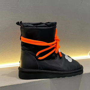 Botas de Nieve de Diseño de Lujo, Nuevas de Fábrica 2025, Venta al por Mayor, Cálidas, para Exteriores, con Cordones, Casuales, con Suela Antideslizante - Product Image 5
