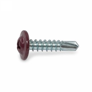 Vis autoperceuses à tête gaufre prélaquée en gros, en stock, vis Tek sans pré-perçage pour le métal, pour la fourniture de conduits CVC - Product Image 1