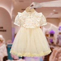 Nouvelles Robes d'été 2025 pour Filles, Plusieurs Styles Envoi Aléatoire, Robes Courtes à Manches Courtes, Robes de Princesse, Vêtements d'Extérieur pour Enfants