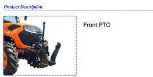 자동 펌프가 장착 된 LANSU 100HP 4X4 가든 트랙터 Yuchai 엔진 및 농업 및 농업용 베어링이있는 기어 박스 4WD - Product Image 3
