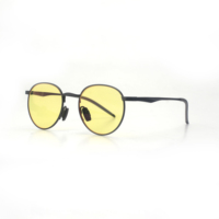 Armazones Ópticos de Alta Calidad en Stock al por Mayor Lentes Personalizadas de Metal Antiluz Azul en Naranja, Rojo y Amarillo