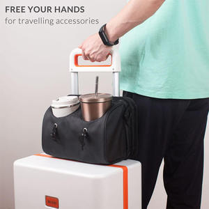 4 in 1 Travel Essentials Organizer Bag Luggage Drink <b>Holder</b> Crossbody Bag Phone <b>Tablet</b> Stand Storage Bag for Airport Accessories - Product Image 3