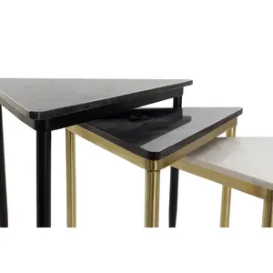 Ensemble de table auxiliaire 3 marbres 68x46.5x53 - Product Image 5