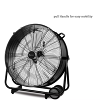 Refroidisseur d'air conditionné 24 pouces, pour entrepôt agricole, ventilateur en métal robuste, d'inclinaison de l'air, pour la Circulation de l'air