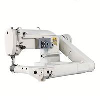 Machine à coudre industrielle et domestique entièrement automatique à bras articulé, point zigzag chevron, moteur 250W 1800 tr/min