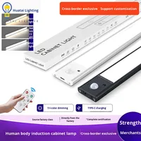 Lemari pakaian Sensor tubuh manusia, ultra-tipis dapat diisi ulang pintar magnetik Strip panjang tiga warna merekat sendiri OLED 1080P kabinet anggur