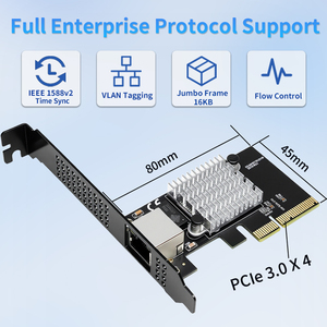การ์ดเครือข่ายแบบมีสายภายใน 10G สำหรับ NAS และเซิร์ฟเวอร์ - Lekuo PR27R12 PCIe 3.0 X4 RJ45 Adapter สำหรับ TrueNAS ESXi Proxmox ธุรกิจขนาดเล็ก 10G - Product Image 4