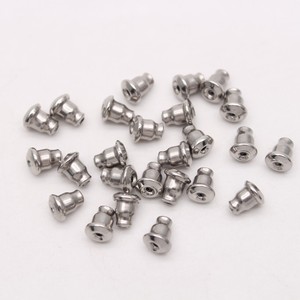 Plaquettes d'oreilles en acier inoxydable en forme de balle pour la fabrication de bijoux DIY, accessoires 043, origine Yiwu, automne 2022 - Product Image 4