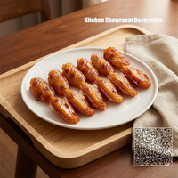 Modèle réaliste d'ailes de poulet grillées artificielles, simulation d'aliments factices pour restaurant, barbecue, présentation, accessoires de photographie