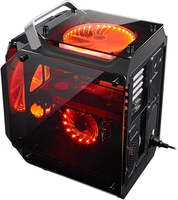 Boîtier d'ordinateur de jeu ATX ZeroMaster Full Tower en alliage d'aluminium avec ventilateurs de refroidissement et refroidissement par eau, verre trempé pour les joueurs de PC