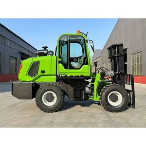 Precio de Montacargas de China, Carretilla Elevadora Todoterreno de 3, 5 y 7 Toneladas de Fábrica, Montacargas 4x4 Fuera de Carretera - Product Image 1