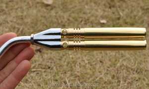 Soplete Manual para barbacoa, soldadura de <span class=keywords><strong>Gas</strong></span> butano, llama de cobre completo, pistola de pulverización de alta temperatura de encendido de doble tubo - Product Image 2