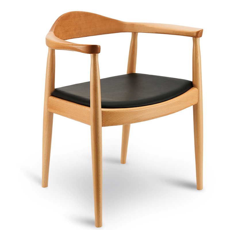 Moderne Klassieke Woonkamer De Kennedy Huidige Lederen Stoel Massief Houten Wegner Fauteuil Ronde Nordic Houten Eetkamerstoel