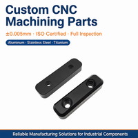 Konektor Batang Penghubung Aluminium Hitam Presisi Tinggi CNC OEM untuk Set Perbaikan Printer 3D