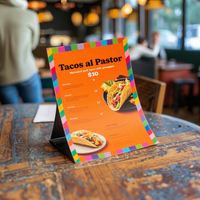 Flyers imprimés en couleur personnalisés, brochures, livrets, dépliants de menu de restaurant à emporter, services de papier d'impression