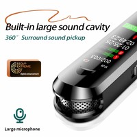 Enregistreur vocal 60H à moule exclusif, 1536 Kbps HD, suppression du bruit, double micro, dictaphone stylo USB, prise sonore panoramique à 360 degrés