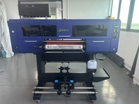 Nouvelle imprimante DTF UV Acetek 3D pour broderie en rouleau avec encre UV pour étiquettes de vêtements, multicolore, lavable à l'eau