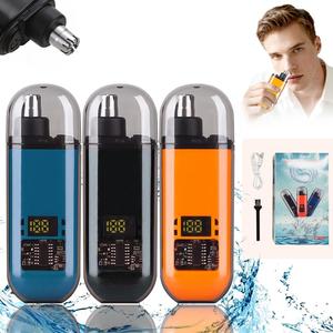 0728 Tondeuse multifonctionnelle portable sans fil lavable pour hommes, avec lame de sécurité, pour le soin du visage, les oreilles, le nez et les sourcils - Product Image 2