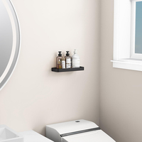 Étagère murale multifonctionnelle en aluminium pour salle de bain, 12 pouces, couleur personnalisable, support flottant, marque Maenna