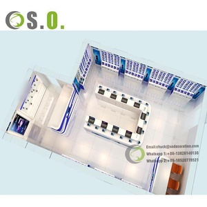 ร้านขายโทรศัพท์มือถือสมัยใหม่การออกแบบตกแต่งภายในโต๊ะยืนแสดงอิเล็กทรอนิกส์สําหรับอุปกรณ์เสริมโทรศัพท์ - Product Image 5