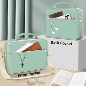 Échantillon gratuit : Housse de protection pour Bible avec poche zippée et bandoulière, grande taille, par Source Factory - Product Image 2