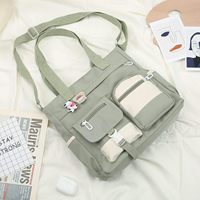 Sac à bandoulière zippé Phaoullzon, sac messager mignon à une seule bandoulière pour adolescents, sac fourre-tout en nylon Kawaii