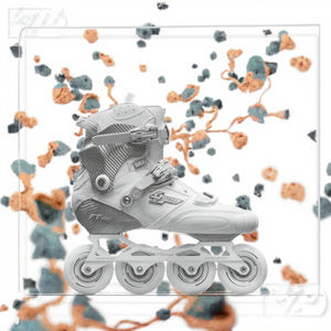 पेशेवर पूर्ण सेट कार्बन फाइबर इनलाइन स्केटिंग व्हील रोलर स्केट्स स्लैलम गति स्केटिंग एल्यूमीनियम मिश्र धातु फ्रेम आउटडोर - Product Image 3