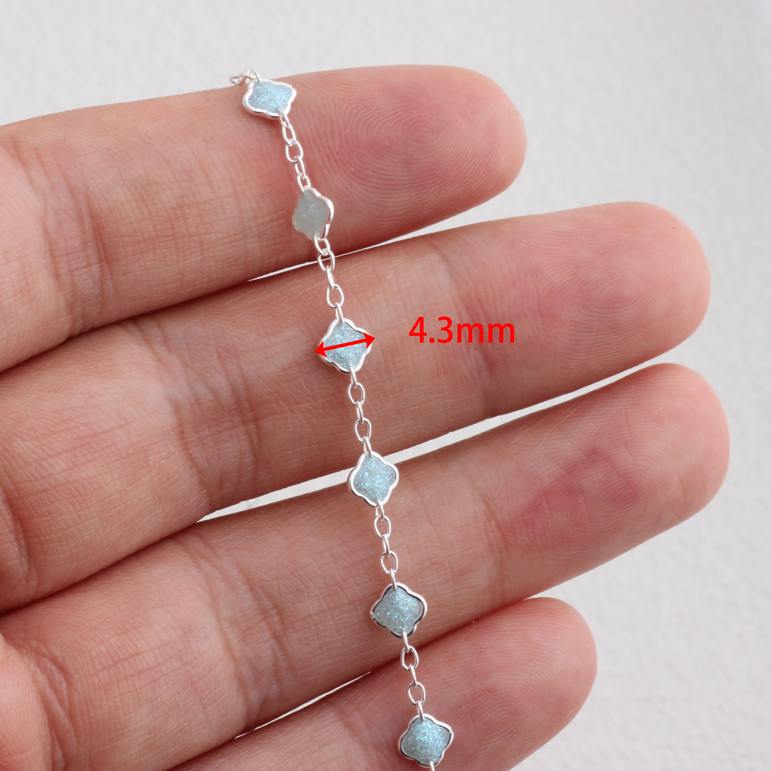 Argent S925 LK26SFL-43 Bleu