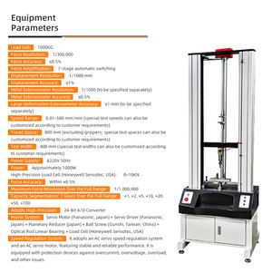 Máquina de Teste de Tração Servo de Coluna Dupla Controla a Operação do Motor Servo AC Via Controlador e Controlador de Velocidade - Product Image 4