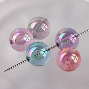 Cuentas Sueltas Transparentes <span class=keywords><strong>de</strong></span> Acrílico Plástico Lucite al por Mayor con Recubrimiento UV <span class=keywords><strong>de</strong></span> Colores para DIY, Joyería, Bolsos y Cadenas <span class=keywords><strong>de</strong></span> Teléfono - Product Image 2